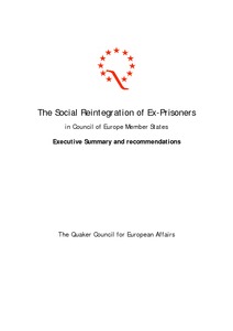 The social reintegration of ex-prisoners in Council of Europe Member ...